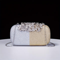 Glitter Rhinestone Evening Bag Dinner Clutch Purse Formal Banquet Handbag