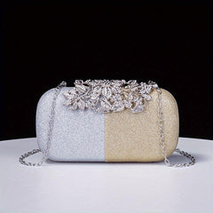 Glitter Rhinestone Evening Bag Dinner Clutch Purse Formal Banquet Handbag