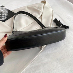 Crocodile Embossed Baguette Bag Underarm Bag for Women