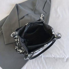 Cat Pattern Tote Bag Nylon Shoulder Bag Casual Commuter Bag