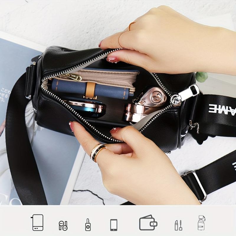 Stylish Shoulder Bag with Wide Strap for Women
