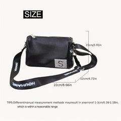 Stylish Shoulder Bag with Wide Strap for Women