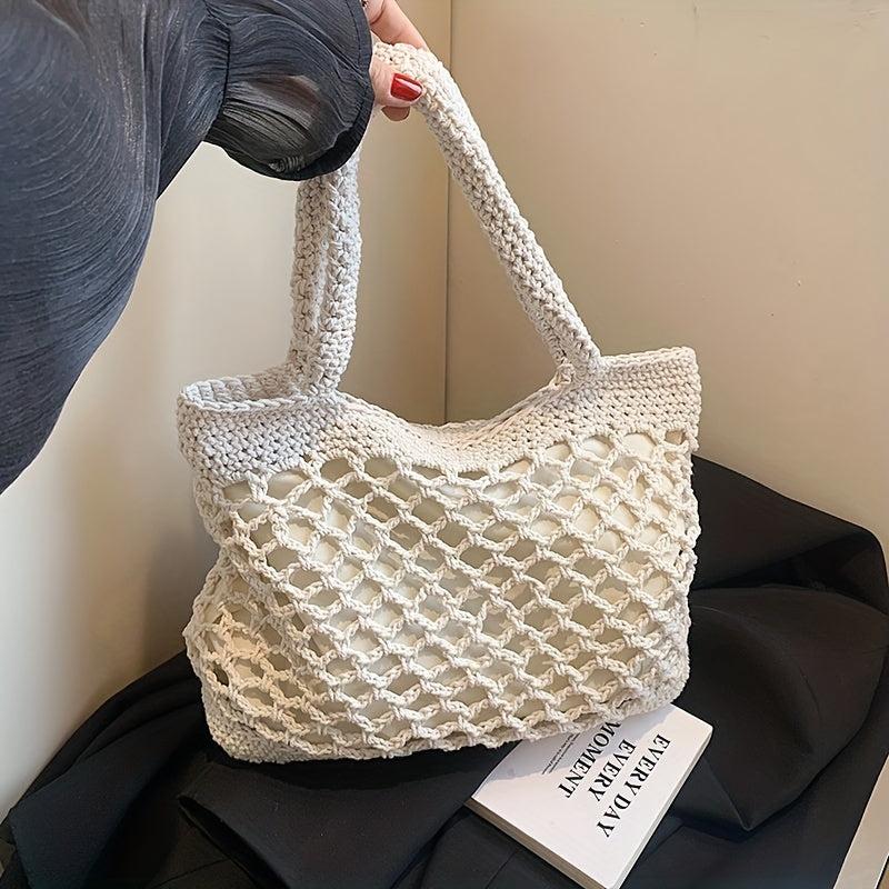 Boho Style Woven Tote Bag for Travel