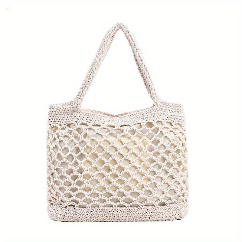 Boho Style Woven Tote Bag for Travel