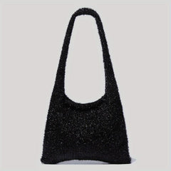 Glitter Sequin Knitted Hobo Bag Large Capacity Shoulder Bag