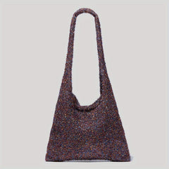 Glitter Sequin Knitted Hobo Bag Large Capacity Shoulder Bag