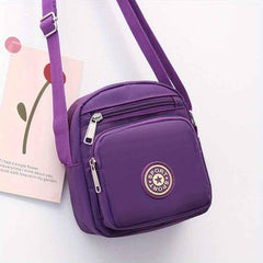 Vintage Pattern Square Bag Casual Zipper Crossbody Bag Women's Purse