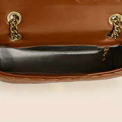 Vintage Quilted Crossbody Bag Chain Shoulder Bag