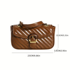 Vintage Quilted Crossbody Bag Chain Shoulder Bag