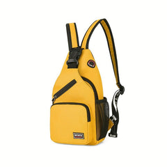 Nylon Crossbody Bag Travel Hiking Daypack with Zipper Strap