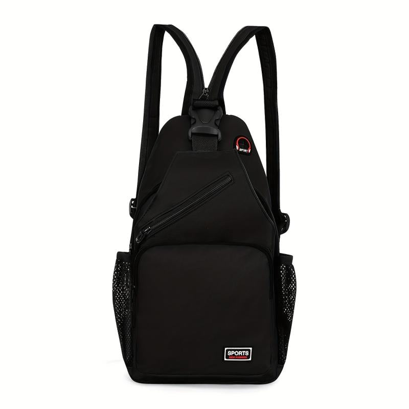 Nylon Crossbody Bag Travel Hiking Daypack with Zipper Strap
