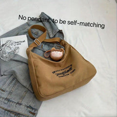 Vintage Canvas Crossbody Hobo Bag Women's Shoulder Handbag