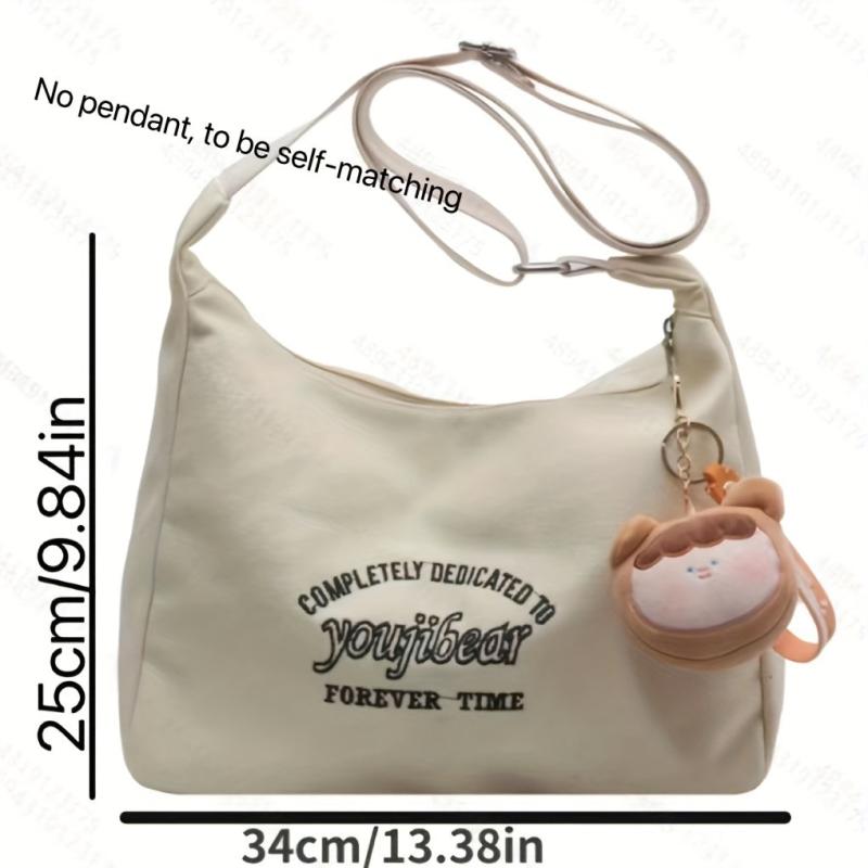 Vintage Canvas Crossbody Hobo Bag Women's Shoulder Handbag