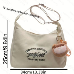 Vintage Canvas Crossbody Hobo Bag Women's Shoulder Handbag