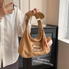Vintage Canvas Crossbody Hobo Bag Women's Shoulder Handbag