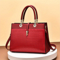 Women's Woven Crossbody Bag for Office Work