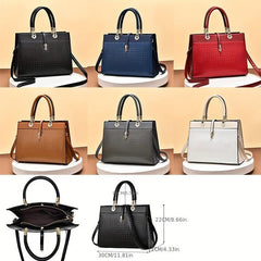 Women's Woven Crossbody Bag for Office Work
