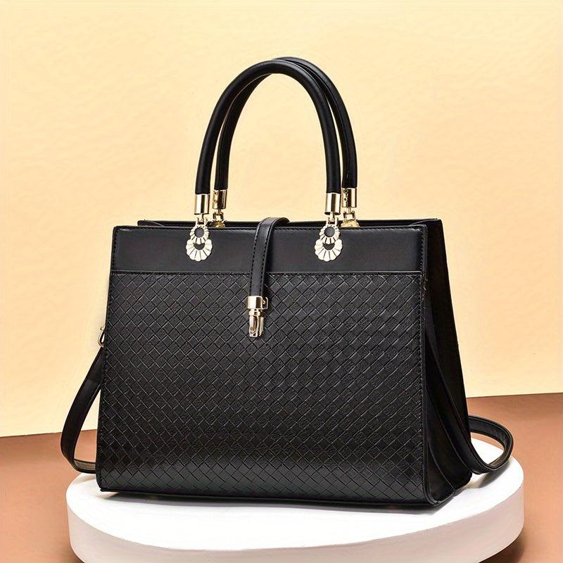 Women's Woven Crossbody Bag for Office Work