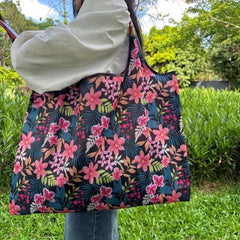 Large Capacity Shopping Tote Bag Nylon Foldable Portable Reusable Grocery Bag