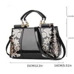 Sequins Decor Tote Bag Classic Satchel Bag Shoulder Bag
