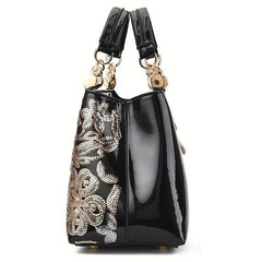 Sequins Decor Tote Bag Classic Satchel Bag Shoulder Bag