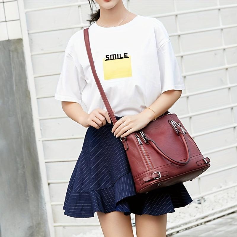 Vintage Crossbody Bag Large Capacity Shoulder Bag
