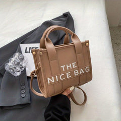 Stylish Letter Print Tote Bag Satchel Bag For Work