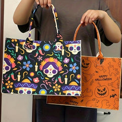 Halloween Felt Tote Bag Large Capacity Shopping Bag