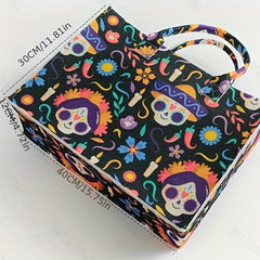 Halloween Felt Tote Bag Large Capacity Shopping Bag