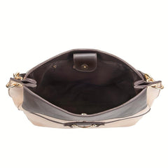 Large Capacity PU Leather Tote Bag Textured Shoulder Bag