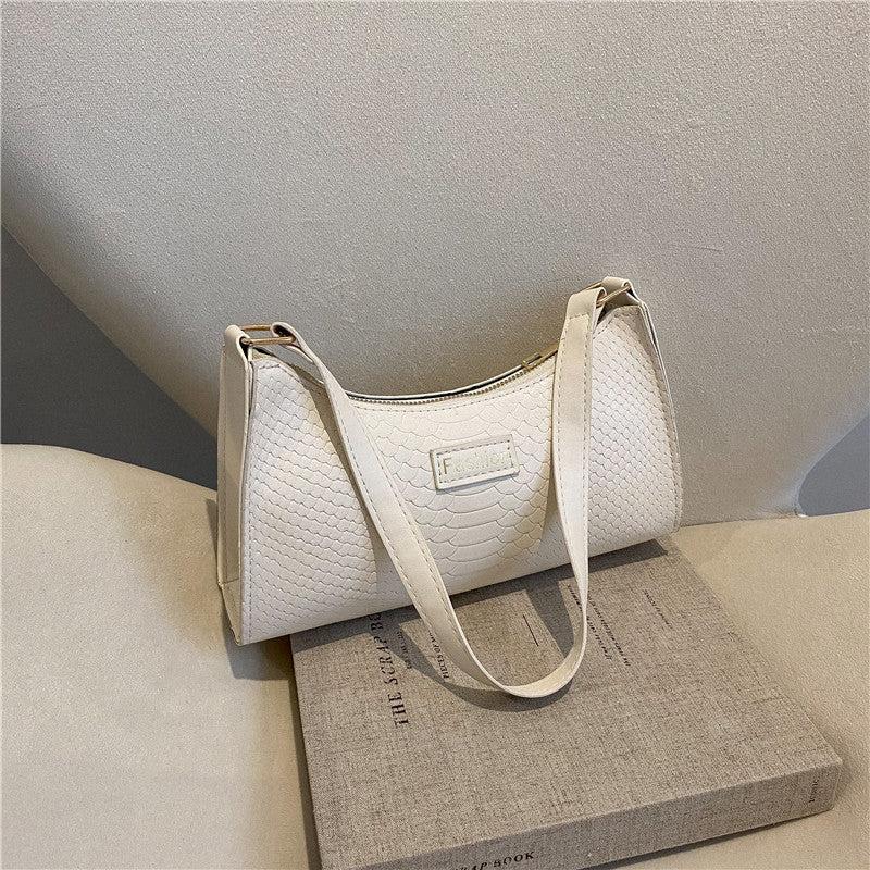 Women's Faux Leather Shoulder Bag Retro Mini Armpit Bag