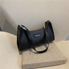 Women's Faux Leather Shoulder Bag Retro Mini Armpit Bag