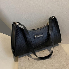 Women's Faux Leather Shoulder Bag Retro Mini Armpit Bag
