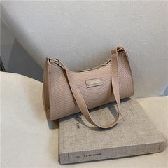 Women's Faux Leather Shoulder Bag Retro Mini Armpit Bag