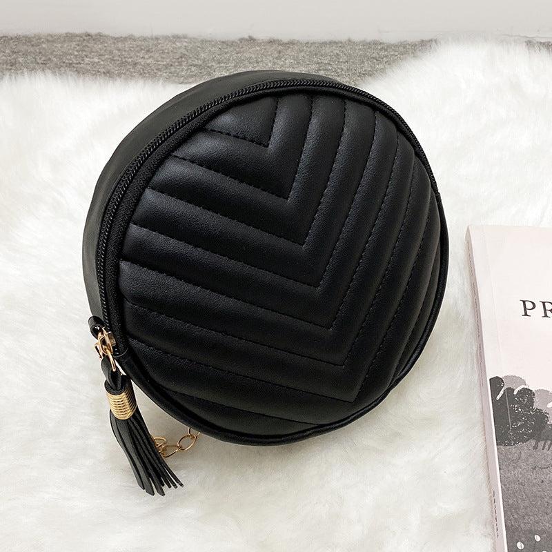 Mini Quilted Crossbody Bag Solid PU Leather Shoulder Bag Women's Handbag
