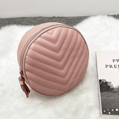 Mini Quilted Crossbody Bag Solid PU Leather Shoulder Bag Women's Handbag