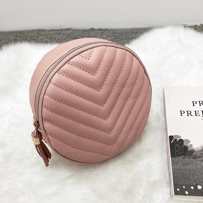 Mini Quilted Crossbody Bag Solid PU Leather Shoulder Bag Women's Handbag