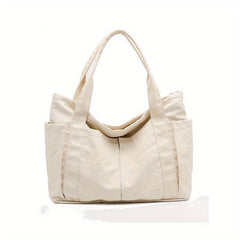 Canvas Tote Bag Large Shoulder Handbag for Work Travel Shopping