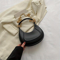 Embossed Hobo Bag Chain Crossbody Women's Top Handle Satchel