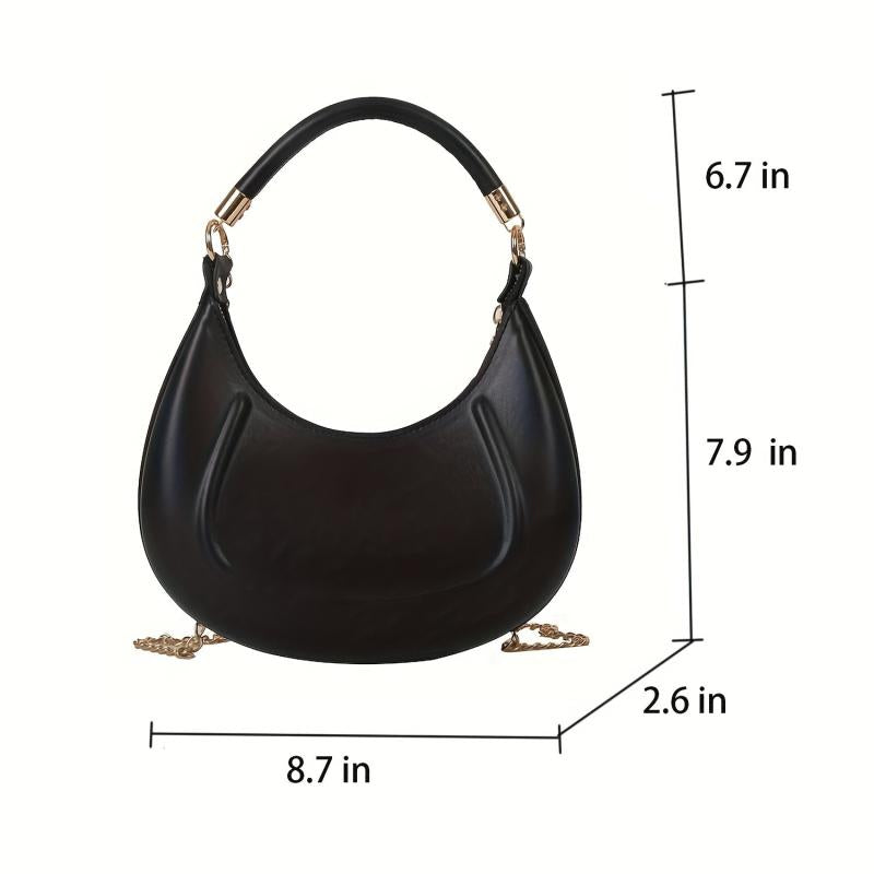 Embossed Hobo Bag Chain Crossbody Women's Top Handle Satchel
