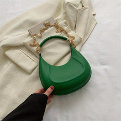 Embossed Hobo Bag Chain Crossbody Women's Top Handle Satchel