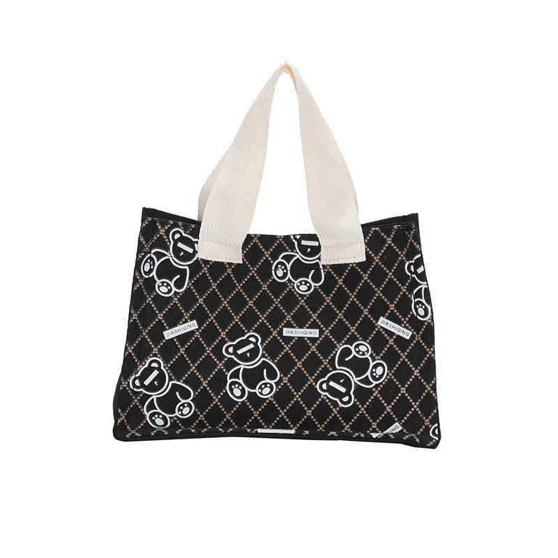Cute Bear Handbag Canvas Tote Bag Messenger Bag