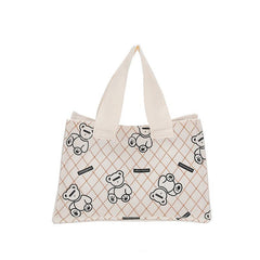 Cute Bear Handbag Canvas Tote Bag Messenger Bag
