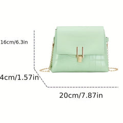 Stone Embossed Crossbody Bag - Candy Flap Purses