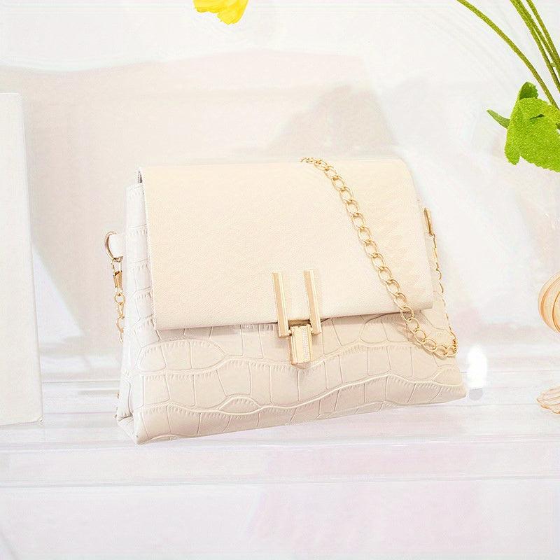 Stone Embossed Crossbody Bag - Candy Flap Purses