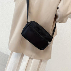 Minimalist Square Crossbody Bag PU Leather Shoulder Bag All Match Handbag