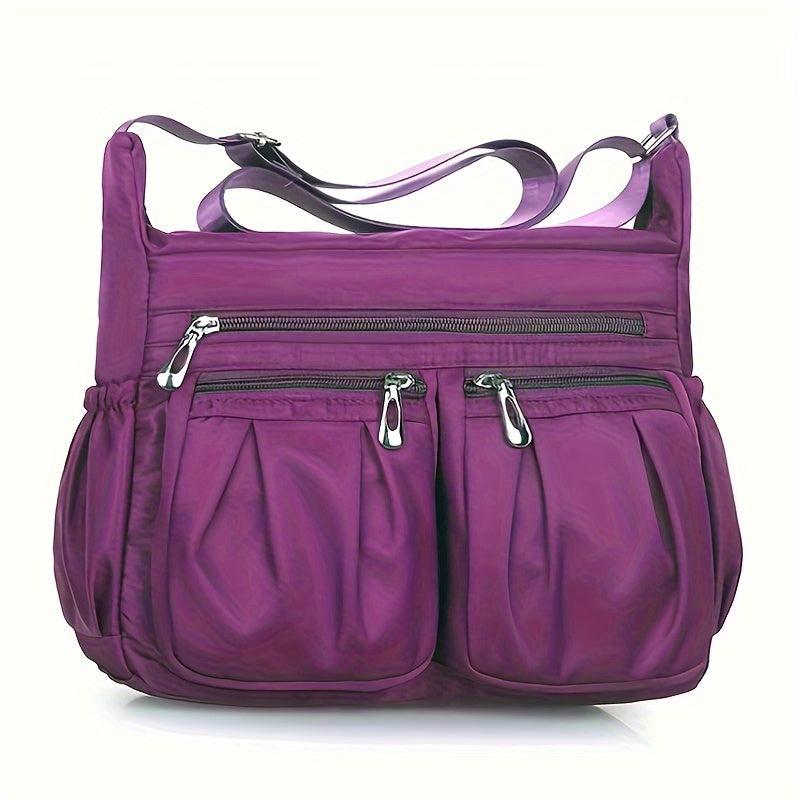 Stylish Waterproof Nylon Crossbody Bag for Middle Aged Women