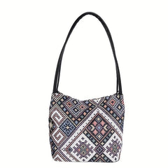 Tribal Style Casual Square Bag Large Capacity Shoulder Bag