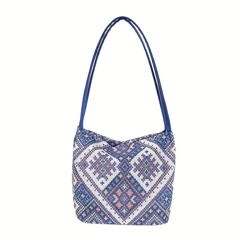 Tribal Style Casual Square Bag Large Capacity Shoulder Bag