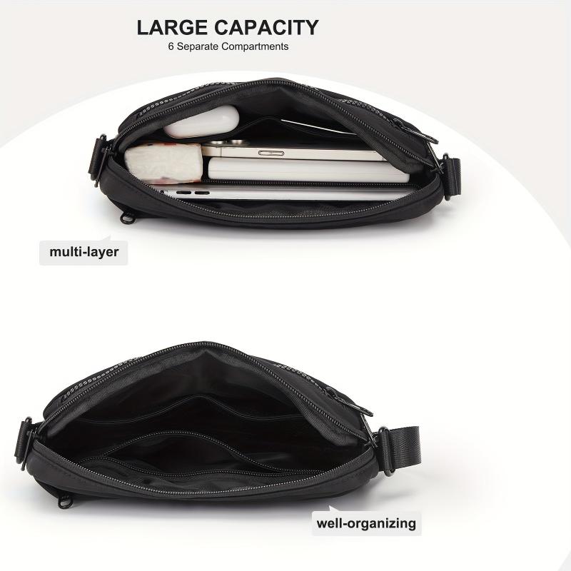 Minimalist Square Crossbody Bag Solid Shoulder Bag All Match